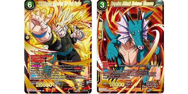 Mythic Booster cards. Credit: Dragon Ball Super Card Game