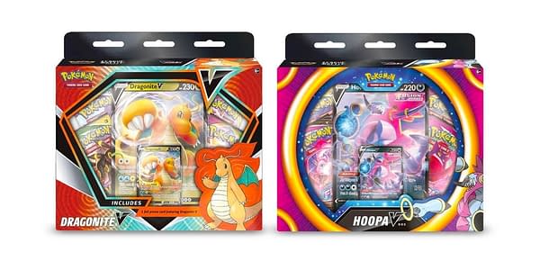 Hoopa V & Dragonite V Box. Credit: Pokémon TCG