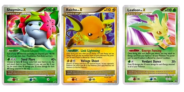 LV.X cards. Credit: Pokémon TCG