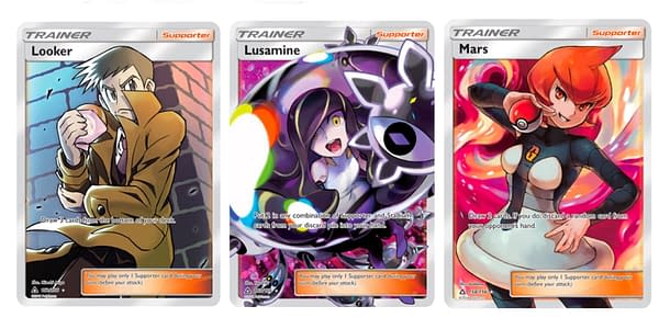 Trainer Supporter Cards of Sun & Moon – Ultra Prism. Credit: Pokémon TCG