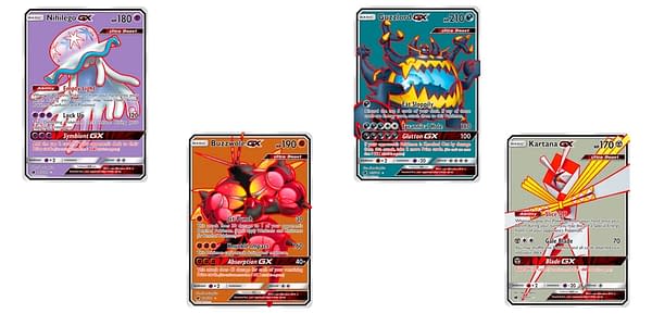 Cards of Sun & Moon – Crimson Invasion. Credit: Pokémon TCG