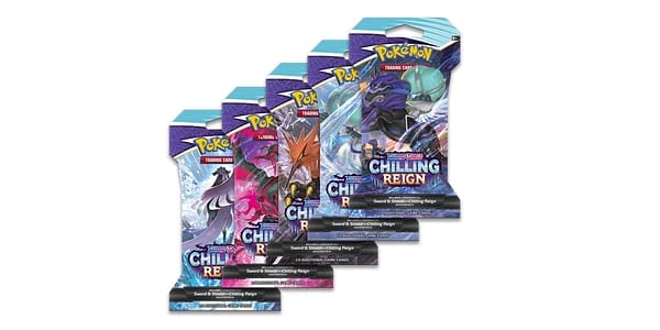Chilling Reign packs. Credit: Pokémon TCG
