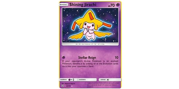 Shining Legends Shining Jirachi. Credit: Pokémon TCG