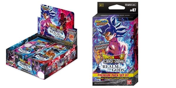 Realm of the Gods products. Credit: Dragon Ball Super Card Game
