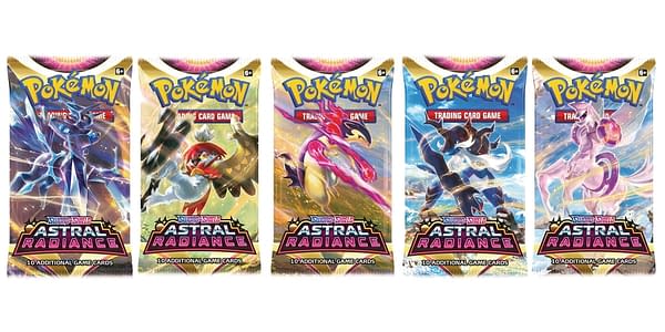 Sword & Shield - Astral Radiance booster packs. Credit: Pokémon TCG