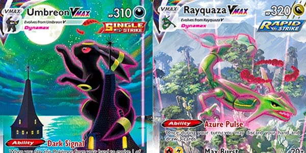 Evolving Skies cards. Credit: Pokémon TCG 