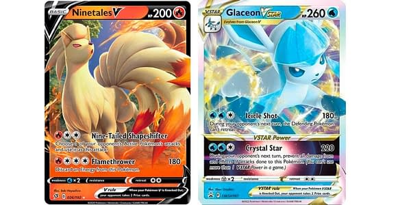 Ninetails V & Glaceon VSTAR. Credit: Pokémon TCG