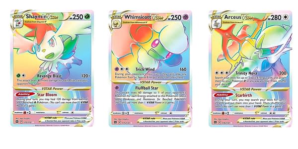 Brilliant Stars Rainbow Rares. Credit: Pokémon TCG