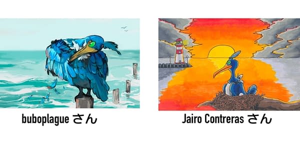 Illustration contest entries. Credit: Pokémon TCG