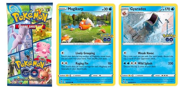 Magikarp & Gyarados from Pokémon GO. Credit: Pokémon TCG