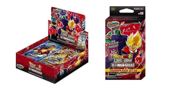 Dragon Ball Super Card Game Ultimate Squad products. Credit: Bandai