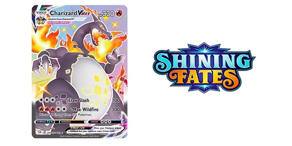 Shining Fates chase card and logo. Credit: Pokémon TCG
