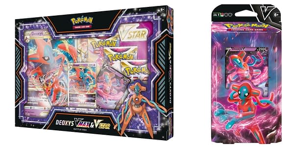 Deoxys VMAX & VSTAR Battle Box. Credit: Pokémon TCG 