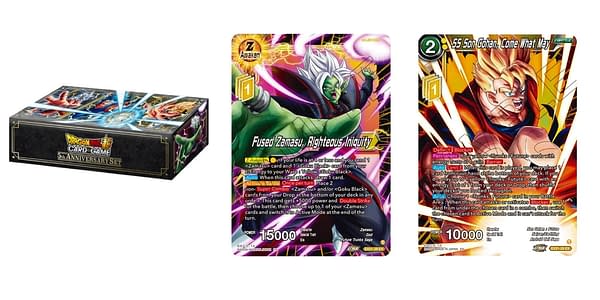 5th Anniversary Set cards. Credit: Dragon Ball Super Card Game