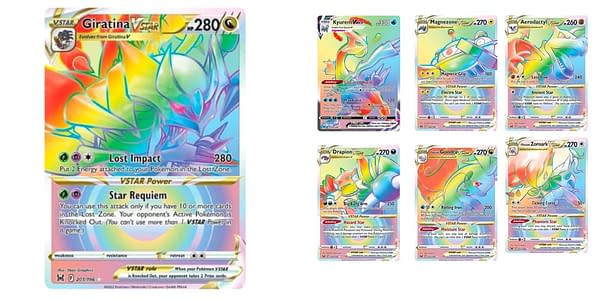 Lost Origin cards. Credit: Pokémon TCG