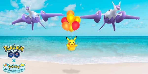 Mega Latias, Mega Latios, & Flying Pikachu in Pokémon GO. Credit: Niantic