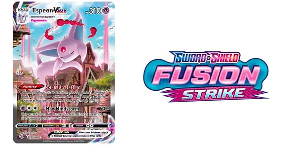 Fusion Strike card and logo. Credit: Pokémon TCG 