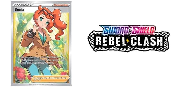 Rebel Clash logo and card. Credit: Pokémon TCG