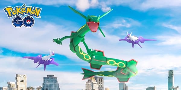 Rayquaza, Mega Latios, & Mega Latias in Pokémon GO. Credit: Niantic
