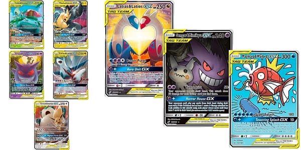 Cards of Sun & Moon – Team Up. Credit: Pokémon TCG