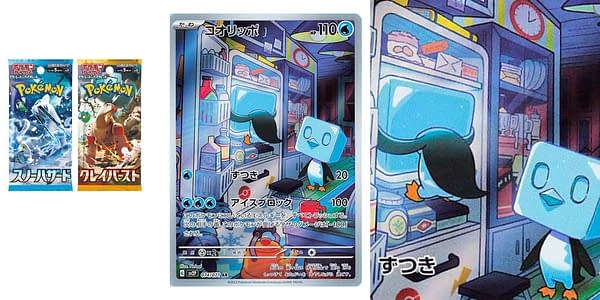 Snow Hazard & Clay Burst cards. Credit: Pokémon TCG