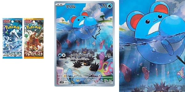 Snow Hazard & Clay Burst cards. Credit: Pokémon TCG