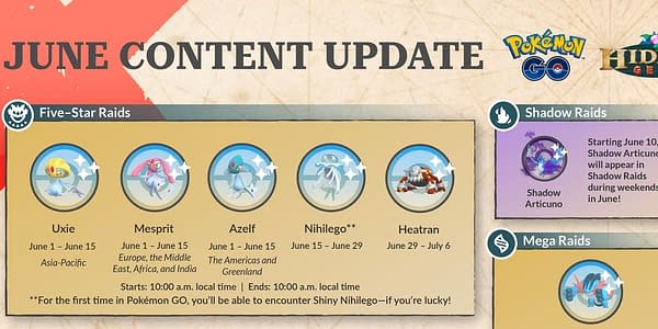 June 2023 content update graphic in Pokémon GO. Credit: Niantic