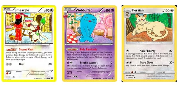 Yukiko Baba cards. Credit: Pokémon TCG