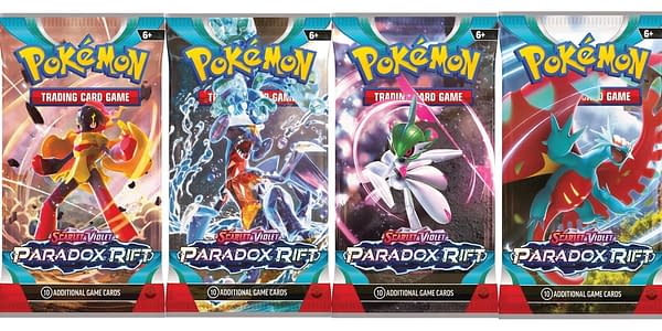 Scarlet & Violet - Paradox Rift pack art. Credit: Pokémon TCG