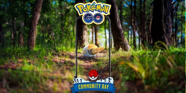 Grubbin Community Day graphic in Pokémon GO. Credit: Niantic