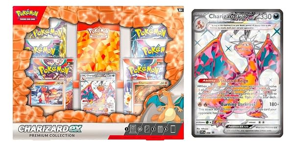 Tera Charizard ex Premium Collection. Credit: Pokémon TCG 