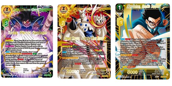 Premium Anniversary Box 2023 cards. Credit: Dragon Ball Super Card Game