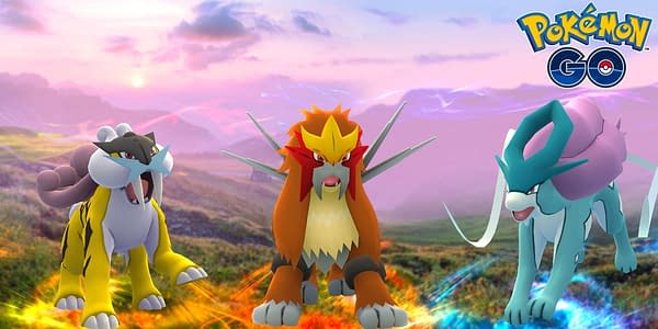 Johto Beasts in Pokémon GO. Credit: Niantic