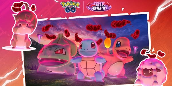 Dynamax Skwovet, Bulbasaur, Squirtle, Charmander, and Wooloo in Pokémon GO. Credit: Niantic