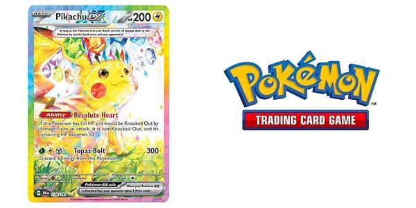 Scarlet & Violet - Surging Sparks top card. Credit: Pokémon TCG