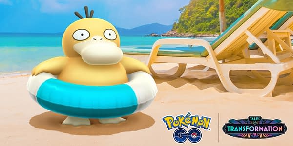 Psyduck with a swim ring in Pokémon GO. Credit: Niantic