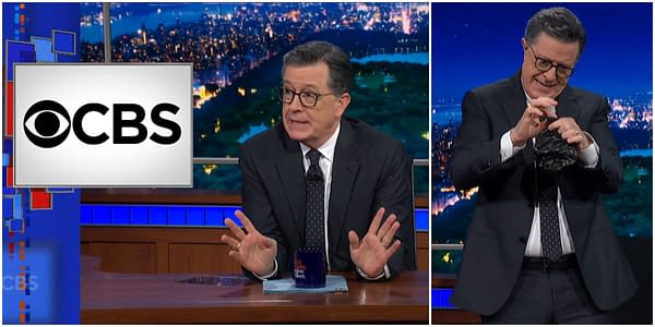 Colbert Responds to CBS; Treats Network's Statement Like Dog Poop