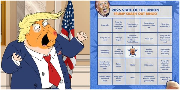 Trump SOTU Speech Gets Its Own "Crash Out" Bingo Game from Newsom
