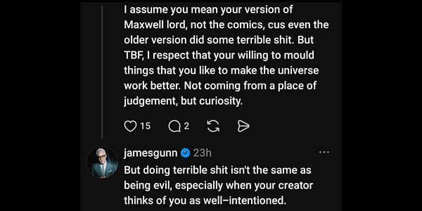 James Gunn, Maxwell Lord & Comics Fans Who Don't Know The Comics