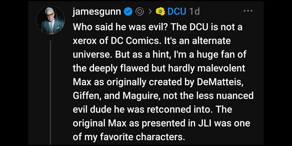 James Gunn, Maxwell Lord & Comics Fans Who Don't Know The Comics