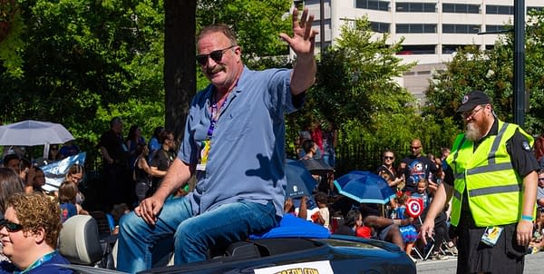 Jake The Snake Roberts during a DragonCon Parade on August 31, 2019. Editorial credit: Darryl Brooks / Shutterstock.com