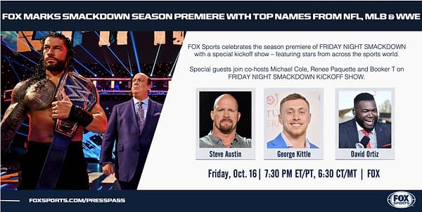 Fox Sports released this graphic for the Smackdown kickoff show.