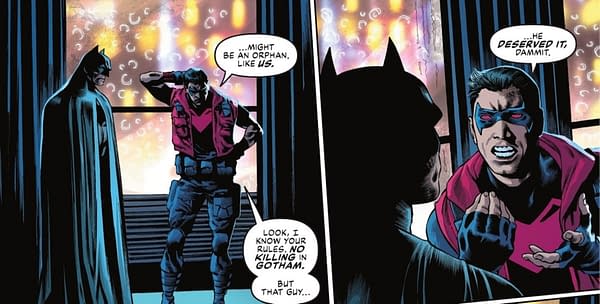 Batman Helping Out Red Hood, A Confessed Murderer?