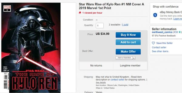 Star Wars: Rise Of Kylo Ren #1 Goes Mad on eBay Over Ben &#038; Snoke Buddy Origin