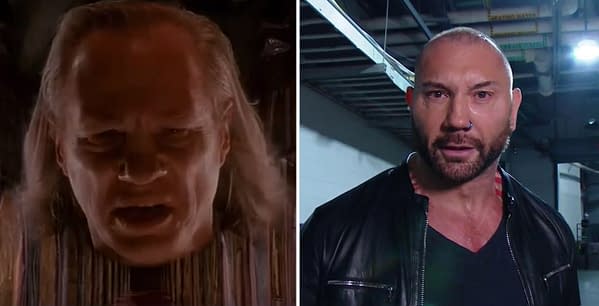 Dave Bautista has no love or Vigo the Carpathian, the villain of Ghostbusters II who made New Yorkers angry using mood-affecting pink slime.