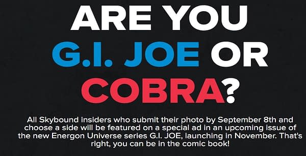 Comics Readers Asked To Vote... GI Joe Or Cobra?