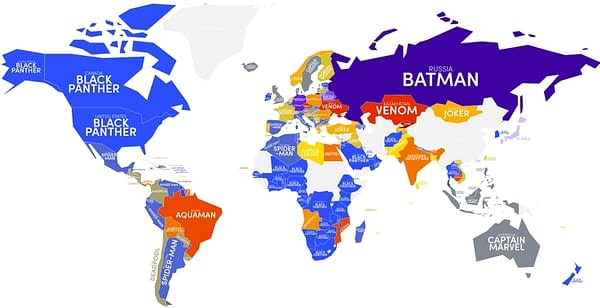 America's Favourite Superhero Movie Is Black Panther, Britain's Is Captain Marvel