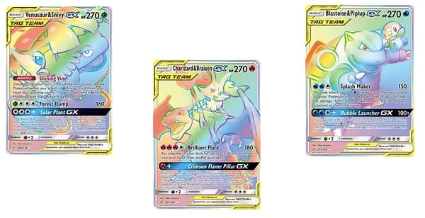 Rainbow Tag Team Cards of Cosmic Eclipse. Credit: Pokémon TCG