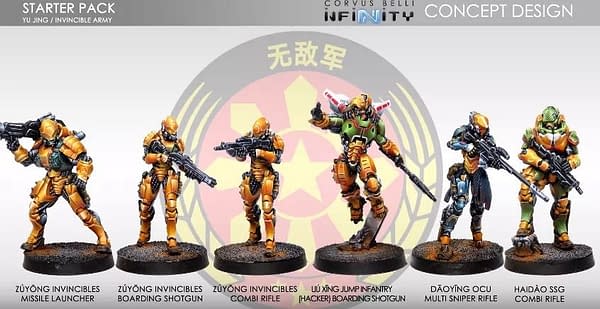 Corvus Belli Previews New Invincible Army Miniatures for Infinity