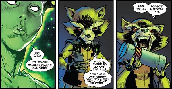 Little Rocket Raccoon Gets a Big Power Upgrade in Avengers: No Road Home #9